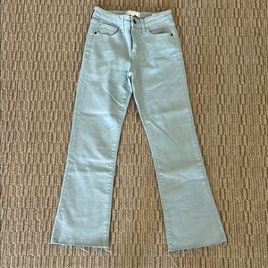Sage Green kick flare Jeans